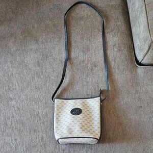 GUCCI Navy Blue Canvas Supreme Micro GG Blue Trim Crossbody Bag Authenticated